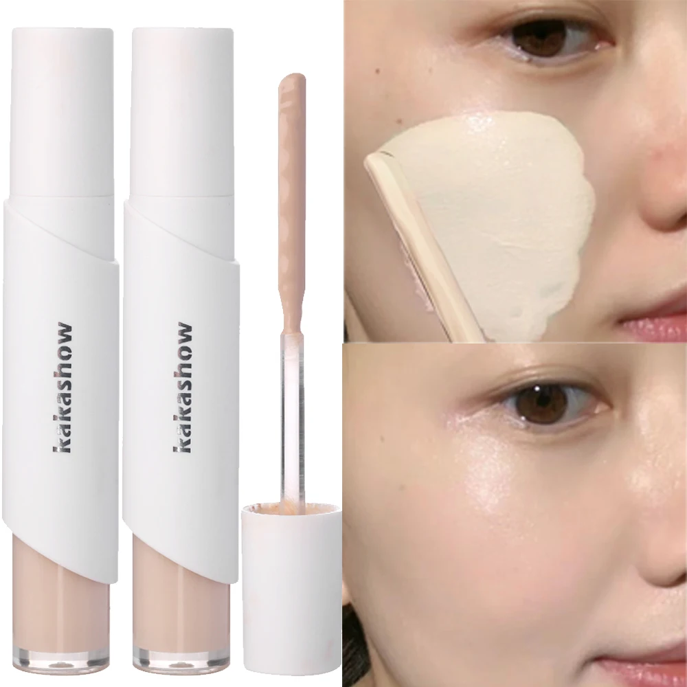 Hydrating Scraper Concealer Matte High Coverage Waterproof Oil Control Liquid Foundation Long Lasting Brighten Face Concealer