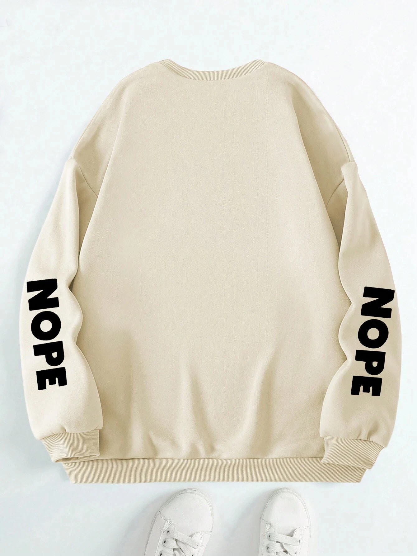 Nope Not Today Cartoon Cat Print Hooded Women Fleece Warm Warm Hoodies Hip Hop Round Neck Hoodie Fashion Casual S-Xxl Tops Woman