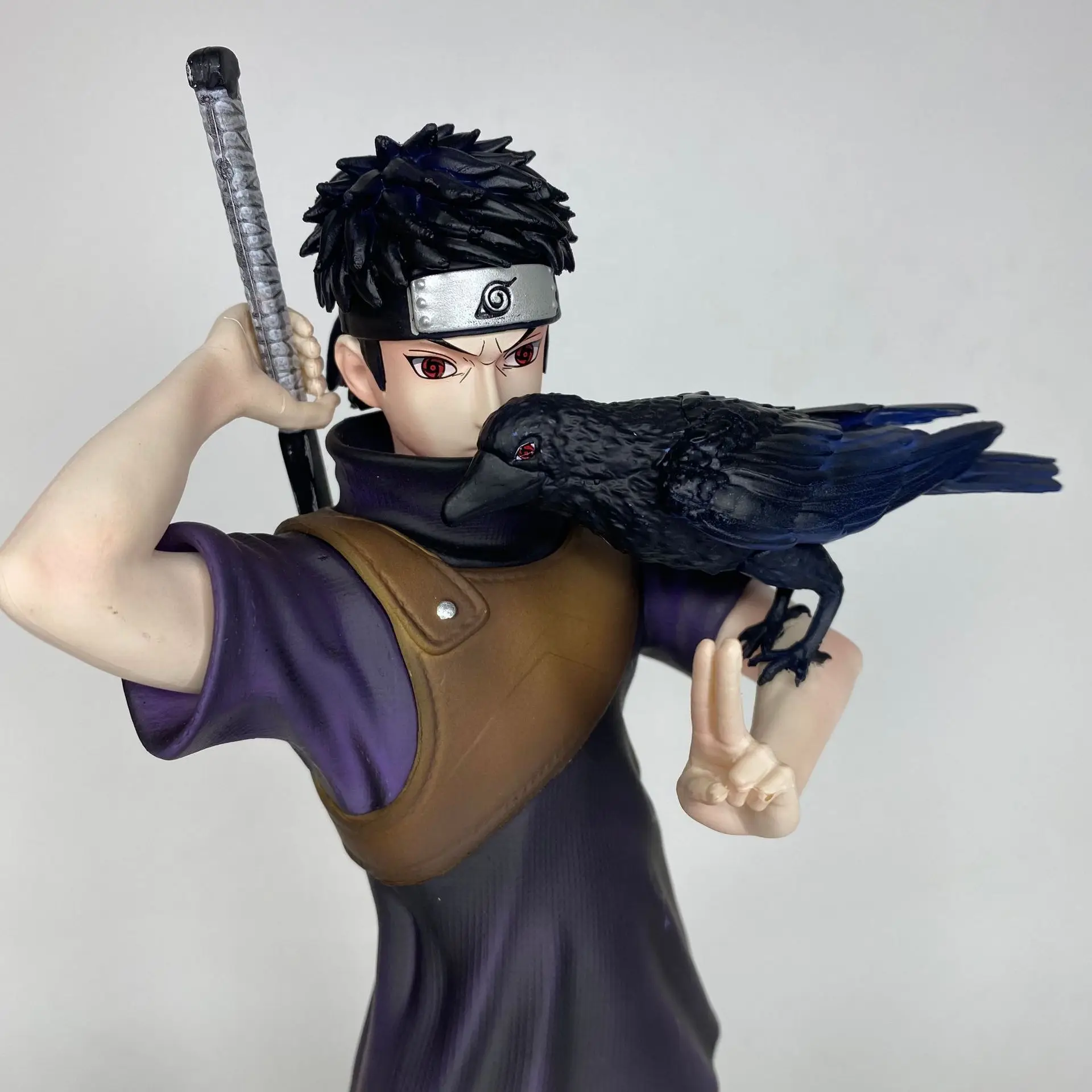 

Uchiha Shisui Action Figure Crow Statue Desk Setup Collectible Figurine Anime Peripheral Birthday Gift For Otaku Fans