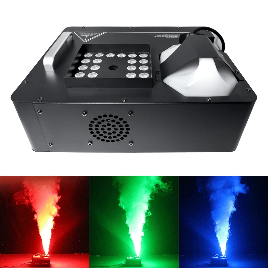 1500W Mist Rookmachine DMX RGB 24LED Podiumlichteffect Verticale Sproeier Externe mistmachine
