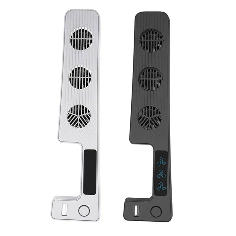 Cooling Fan Quiet Game Accessories 9500RPM Game Console Rear Cooling Fan 3 Fan Speed Setting For PS5 Slim Console