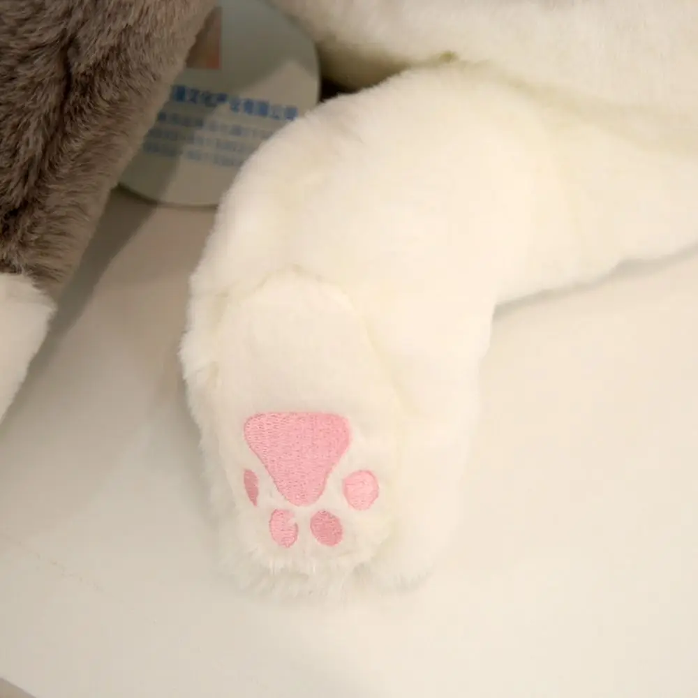50cm Size Imitation Lying Cat Realistic Design Soft Material Realistic Cat Cute Simulation Hairy Texture Cute Lying Cat Gift