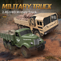 JJRC Q75 Remote Control Vehicle Simulation THAAD Six wheeled Military Truck Model Children Outdoor Off road Toy Gift