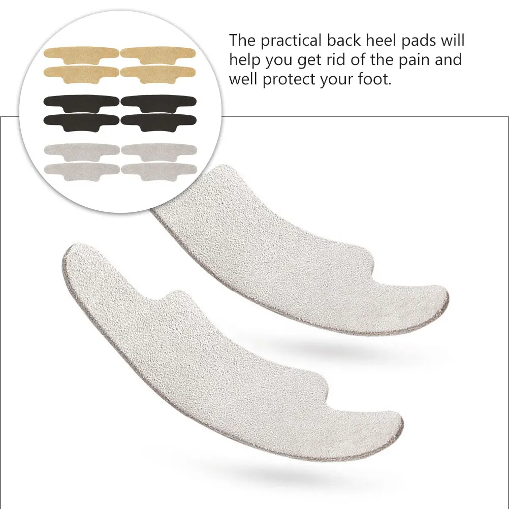 

6 Pairs Anti wear Foot Stickers Soft Material Heel Cushions Pads High Grips Protect Feet Comfortable Daily Use
