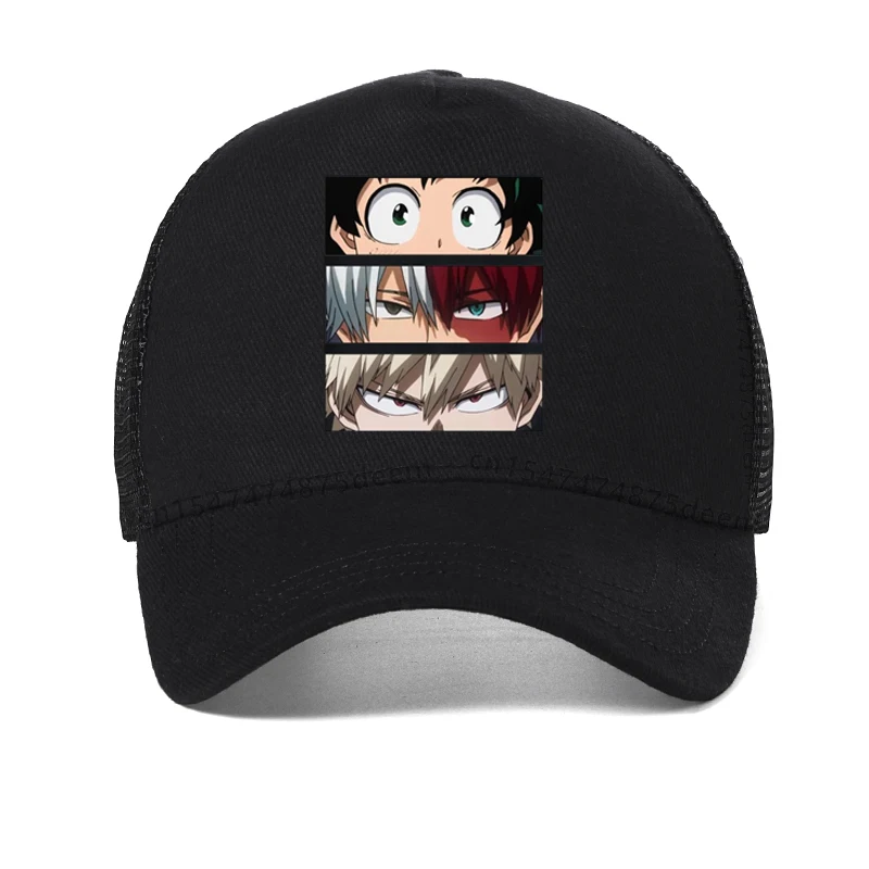 My Hero Academia Cute Anime baseball cap Women Casual Harajuku cosplay hat Summer men mesh ventilation Snapback Hat