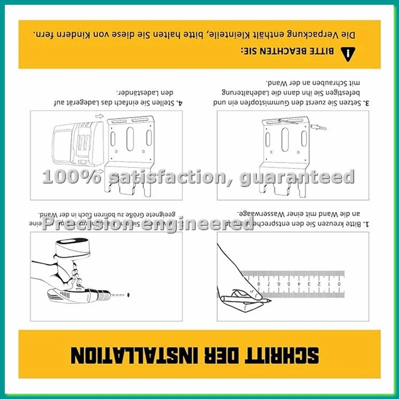 

Многофункциональный настенный кронштейн для зарядного устройства 20V Battery DCB115-TCES