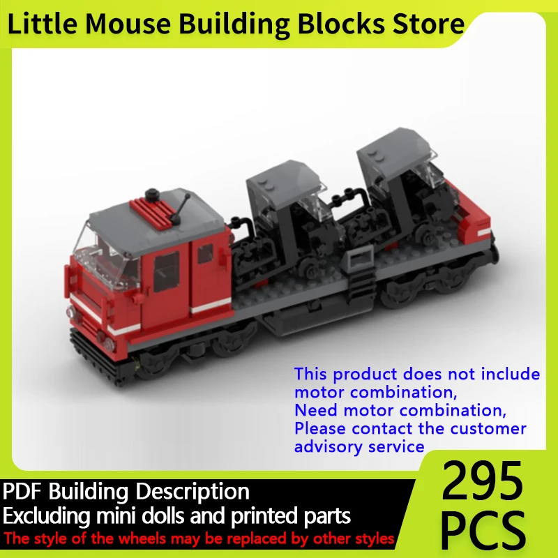 

City Car Model MOC Building Bricks Model 26 Railway Freight Train Modular Technology Gifts Holiday Assemble Children Toys Suit