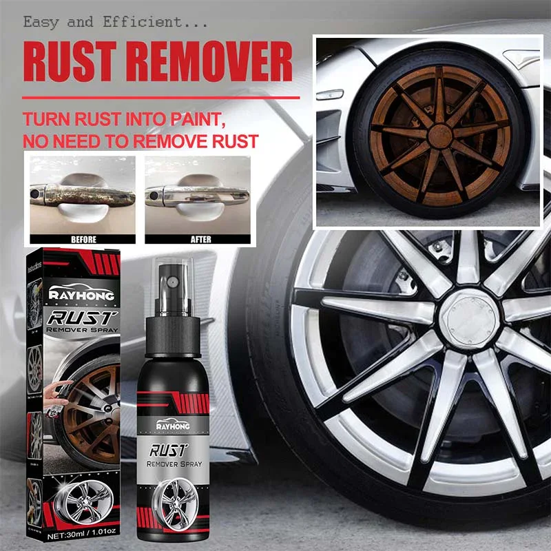 

100ML Car Rust Removal Spray Multi-Purpose Rust Inhibitor Auto Metal Surface Chrome Paint Car Maintenance Cleaning Rust Removal