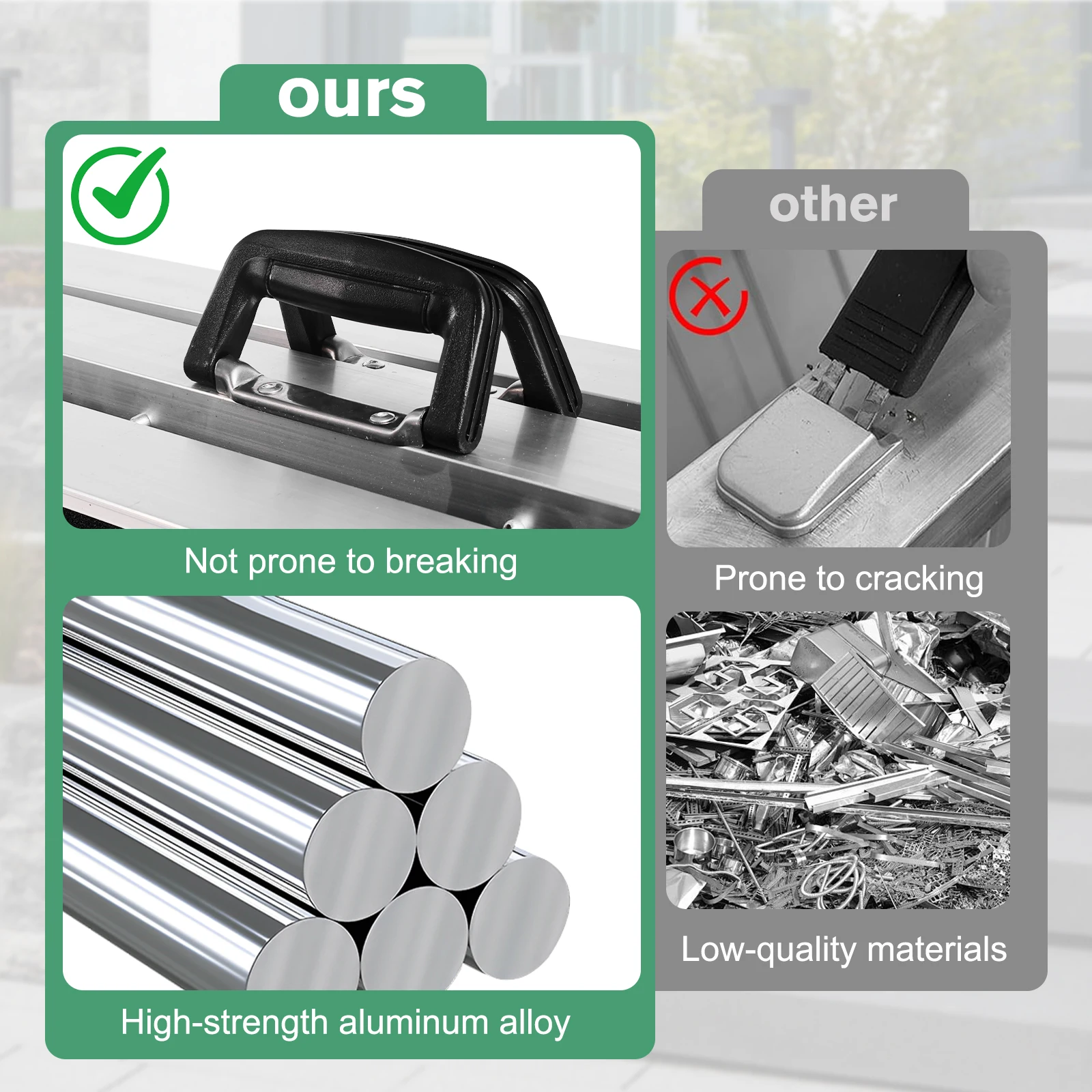 

Portable Wheelchair Ramp Non-Slip Aluminum Folding Door Threshold Wheelchair Ramp Threshold Ramp for Home Steps Doorways