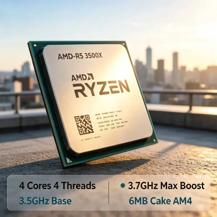 AMD Ryzen 5 3500X CPU AMD R5 3500X Processor 4.4GHz 6-Core 12-Thread 32MB Cache Socket AM4 Desktop PC Gaming CPU