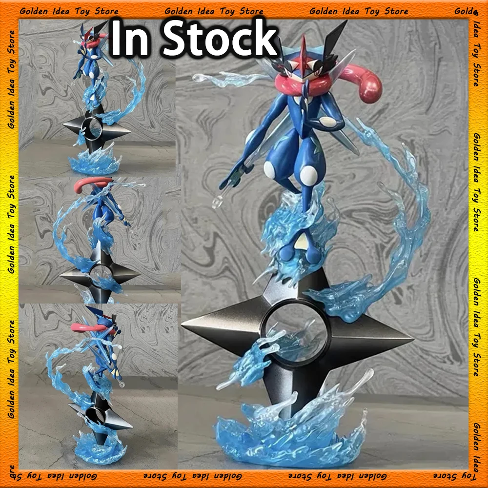 20cm Pokemon Anime Figure Greninja Figurine Water Shuriken Gk Figures Collection Cartoon Statue Model Toy Kids Christmas Gift