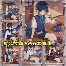 Game Genshin Impact Wander Anime Acrylic Dress up Stand Model Figure Replaceable Clothes Desktop Decor Cosplay Fans Gift