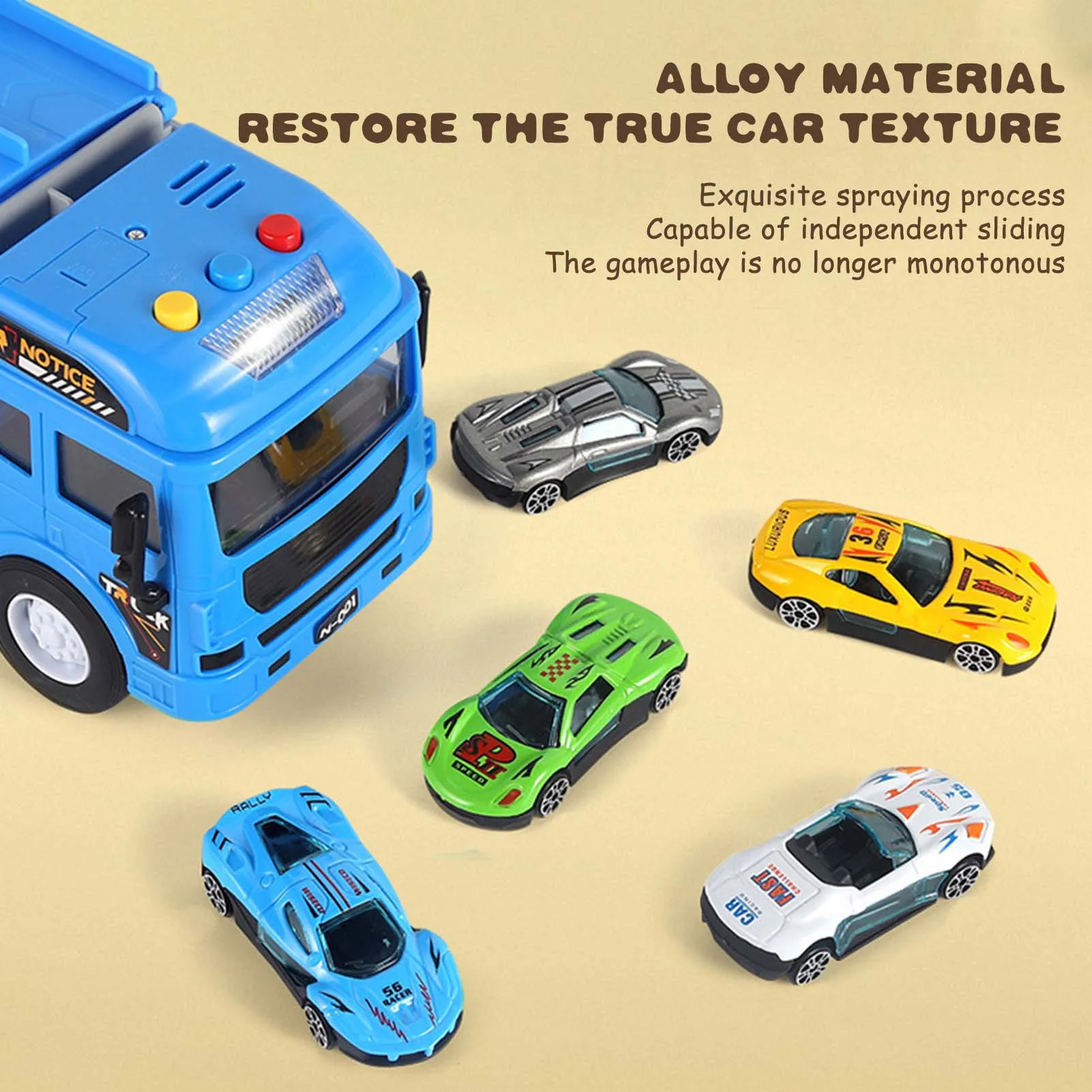 Children's Deformed Ejection Car Toys Creative Press Ejection Mini Car Toys Big Truck Toys for Kids Birthday Children's Day