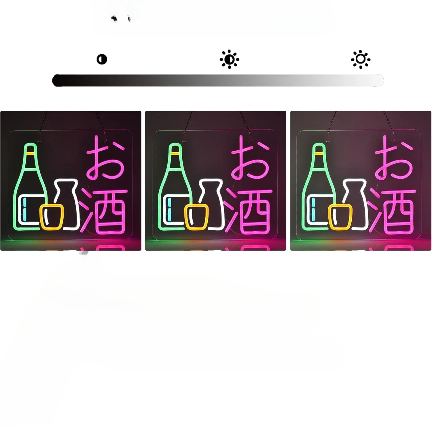 Letrero de luz de neón LED de sake japonés, letrero de neón para decoración de pared, regulable para Izakaya, restaurante interior, tienda, Bar en vivo, decoración de fiesta