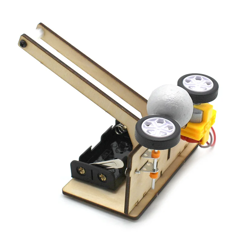 Dispositivo de bola de lançamento automático estudantes diy brinquedos montados à mão tecnologia pequena produção kit de materiais de experimento científico