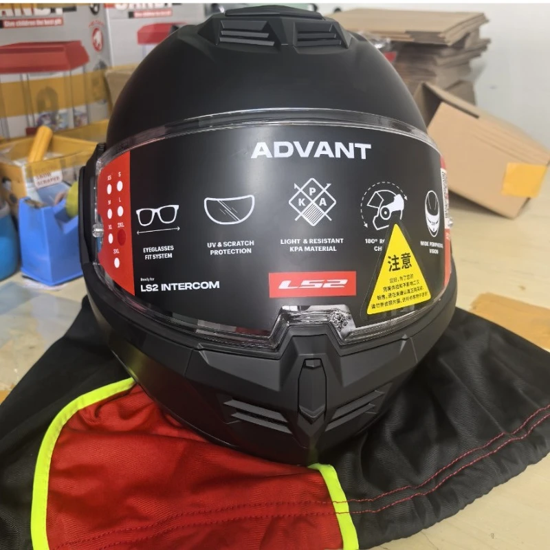 LS2FF906 ADVANT Motorcycle Helmet Double Lens Full Face Four Seasons Helmet for Men and Women ECE Certified Protective Helmet