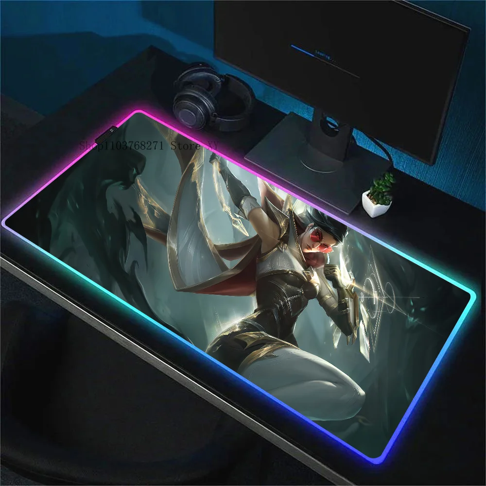 Podkładka pod mysz Vayne League Of Legends XXL Podkładki pod mysz do gier RGB HD Czarne akcesoria dla graczy Duża dioda LED