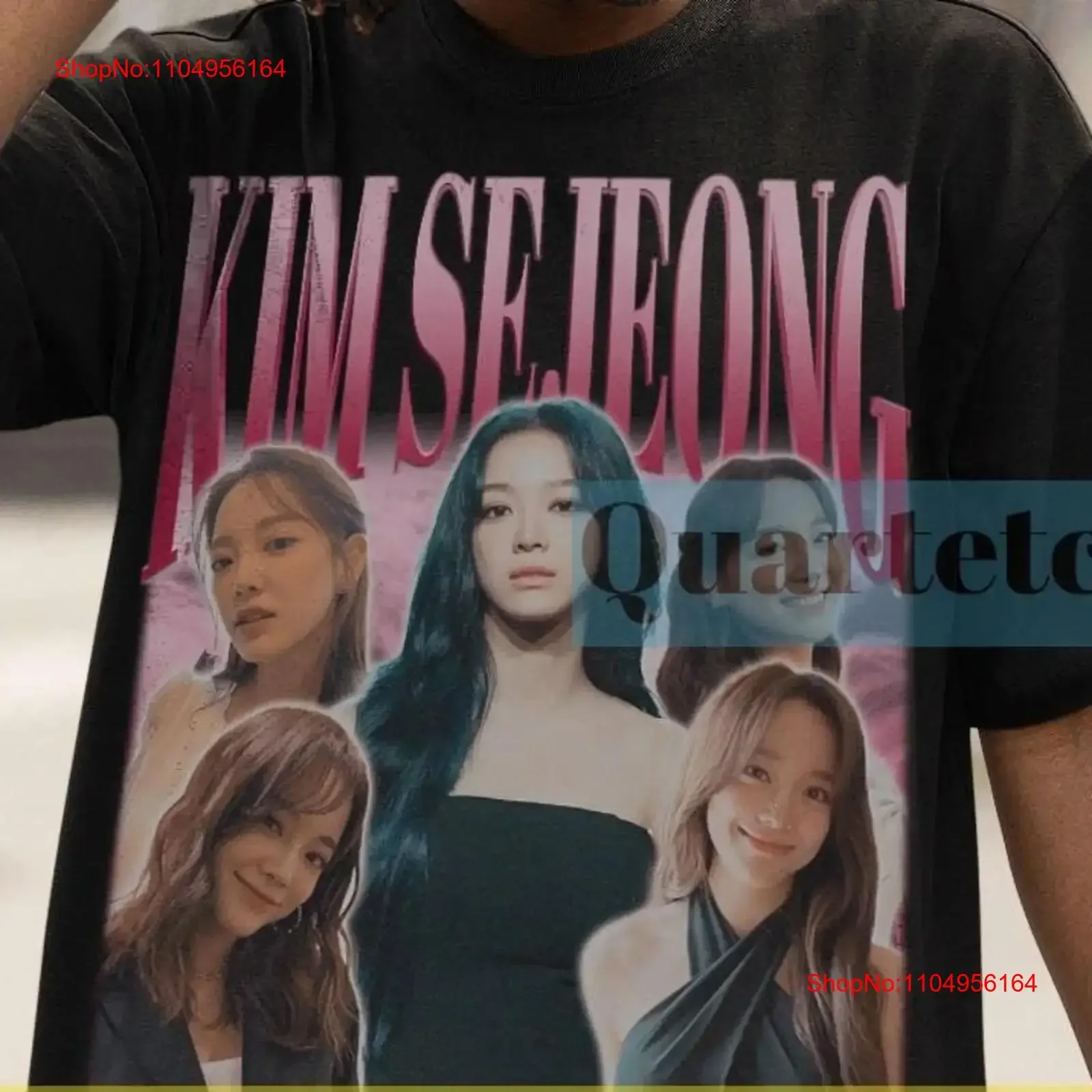 Kim Sejeong T Shirt Vintage Retro Kdrama vintage Washed graphic Slightly Versatile homme Breathable Unisex designer clothes
