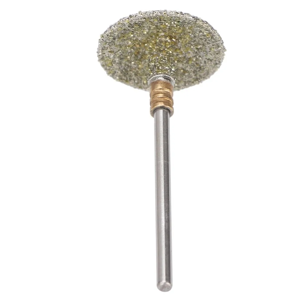 Stainless Steel Pedicure Nail Drill Bit Diamond Carbide Professional Grade Toenail Polishing Grinding Head Umbrella Medium Grit