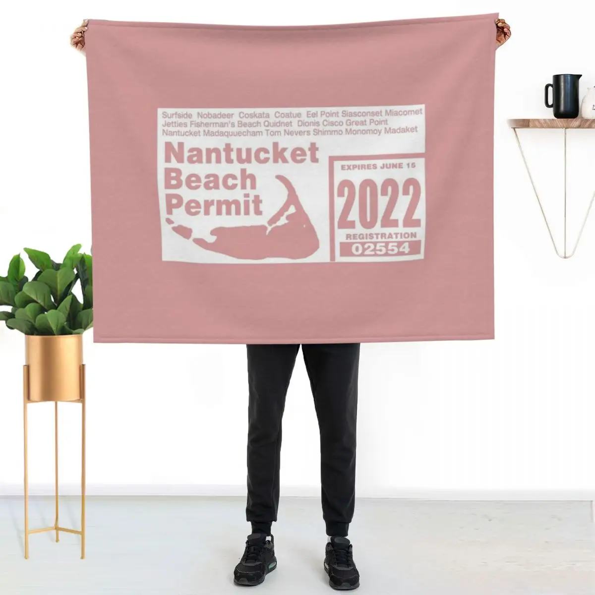Nantucket off road permit 2022 Throw Blanket decorative Bed covers Cute Stuffeds Giant Sofa For Baby Blankets