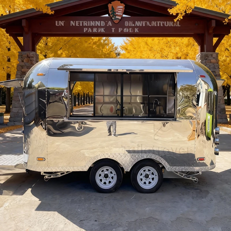 

Unique Custom Trailer Food Truck Cheese Ice Cream Waffle Crepe Dessert Pancake Donut Food Trailer eu for Sale