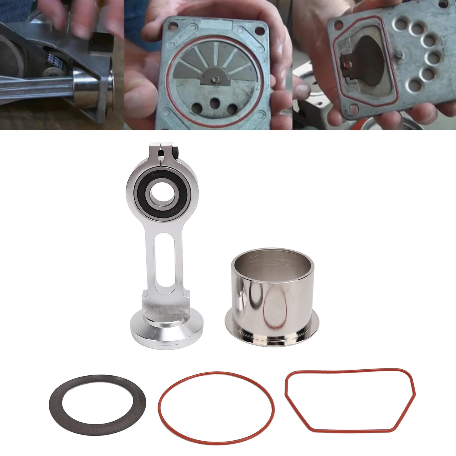 طقم قضيب توصيل مكبس الضاغط KK‐4835 قضيب توصيل الضاغط لاستبدال مضخات زيت سيرز ACG‐1 #1