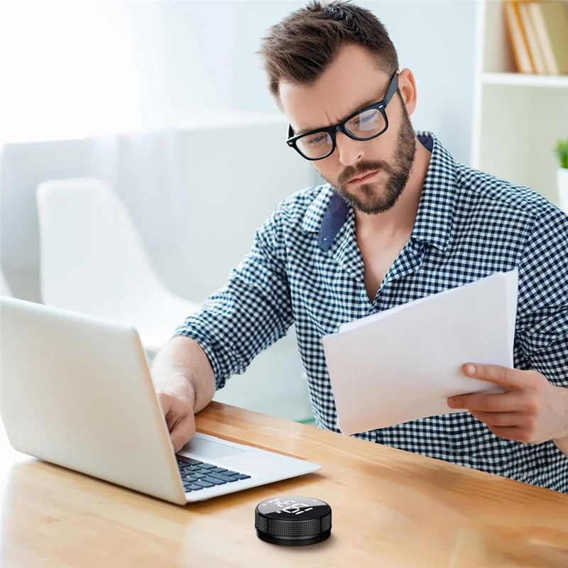 A03F-مؤقت المطبخ مع شاشة رقمية LED سطوع قابل للتعديل، Efficacy Efficana للمنزل والفصول الدراسية ومكتب الصالة الرياضية #2