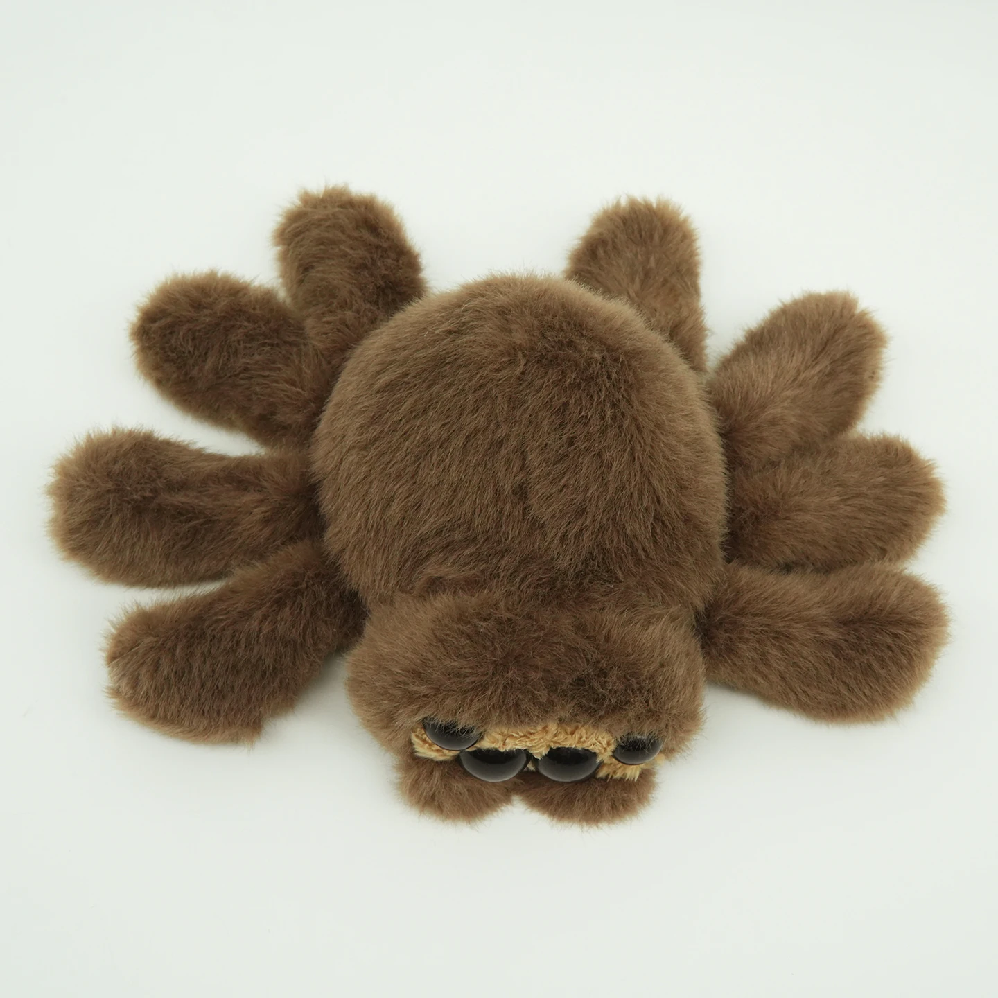 TreasuringU Braune Spinnen-Plüschtiere Niedliche Kleine Spinnen Stoffpuppe Cartoon-Tiere Plüsch-Schlüsselanhänger Kinder Halloween Geschenke – Detail 6