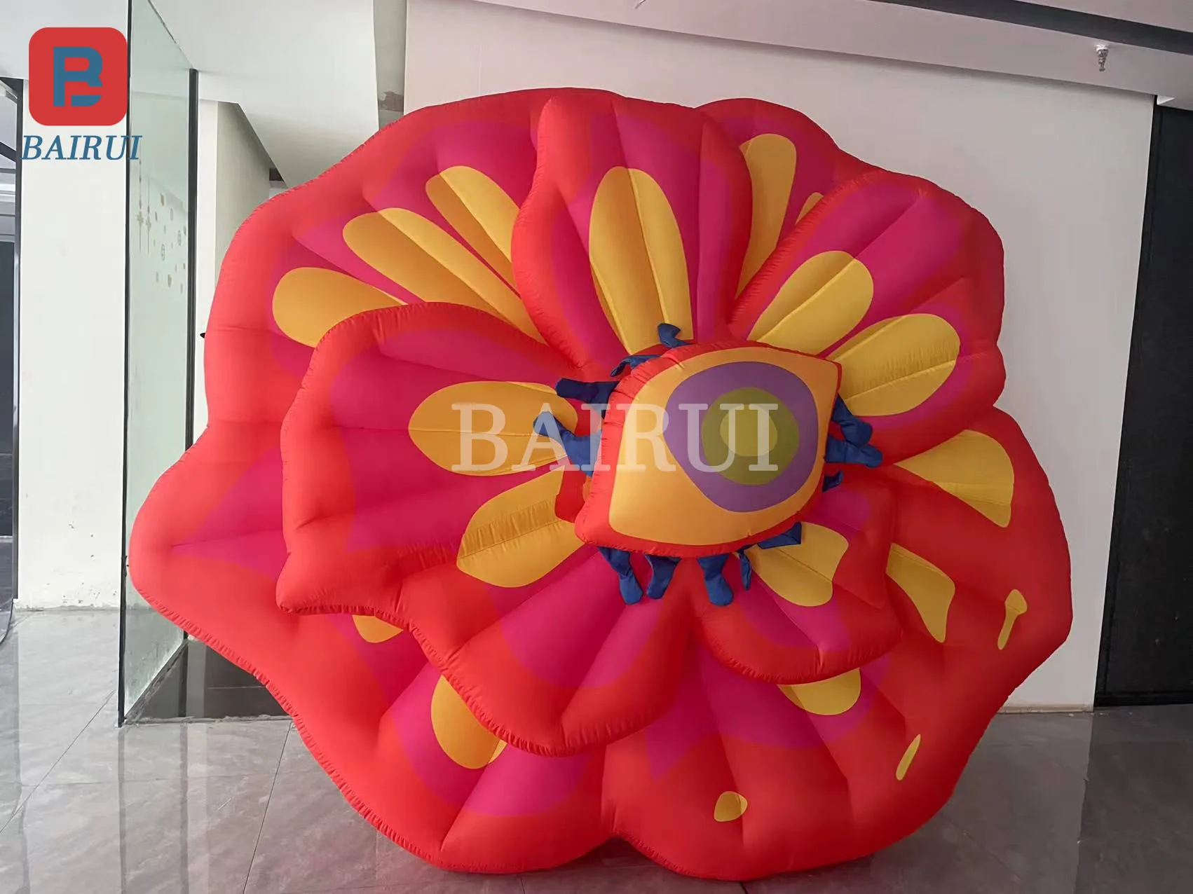 Inflatable cartoon flower color double petal flower one-eyed flower flower model shopping scene outdoor camping decoration