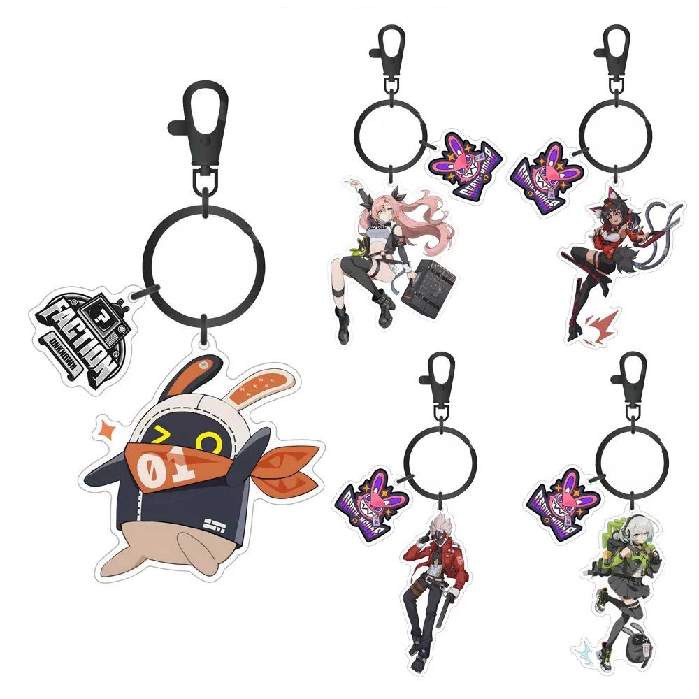 Zenless Zone Zero ZZZERO Bangboo Nicole Anton Ivanov Acrylic Key Chain Keyring Strap Figure Cosplay Accessories Keychains Gifts