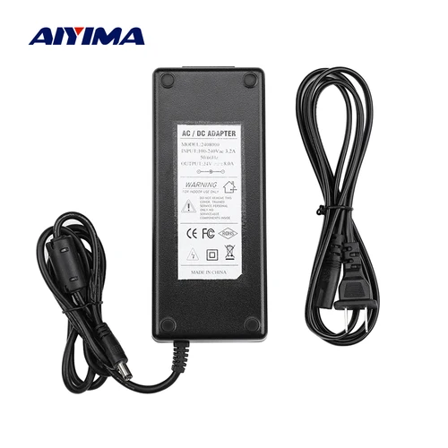 Imagen 1 del producto Adaptador de corriente AIYIMA 24V CC 4A interruptor enchufe de alimentación para amplificador TPA3116 TDA7498E estándar EE. UU. UE Reino Unido AU