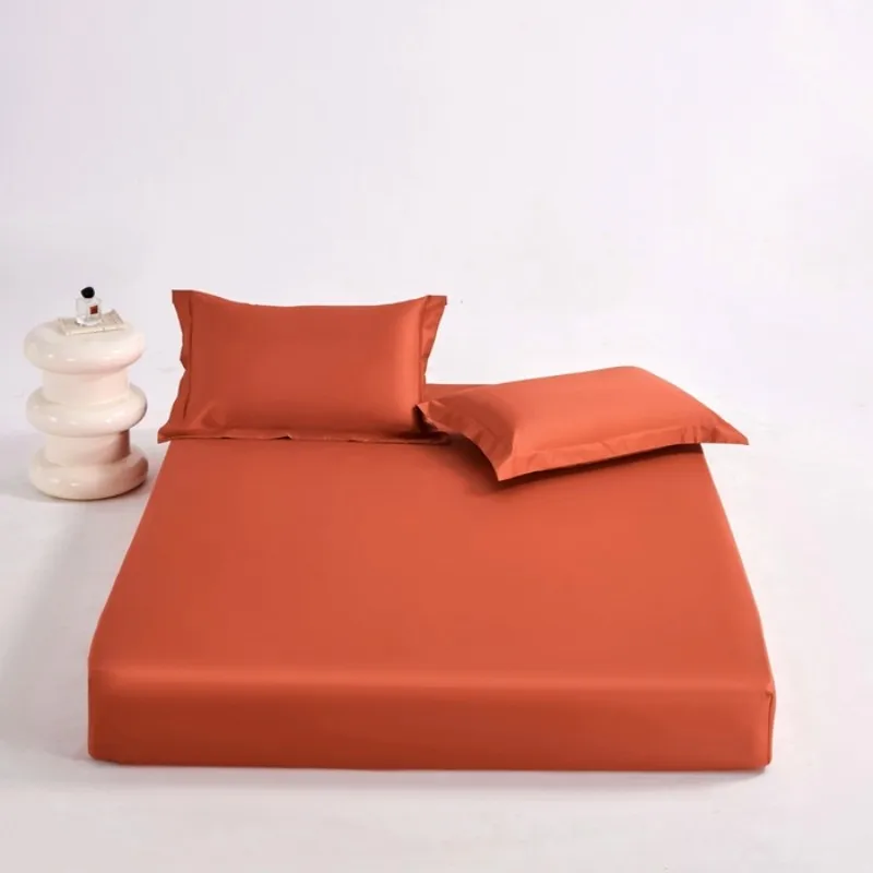 

Luxury Egyptian Cotton Bed Fitted Sheet with Elastic Bands 1000 Thread Count Mattress Cover Soft Sateen Weave 1PC Sheets 140/200