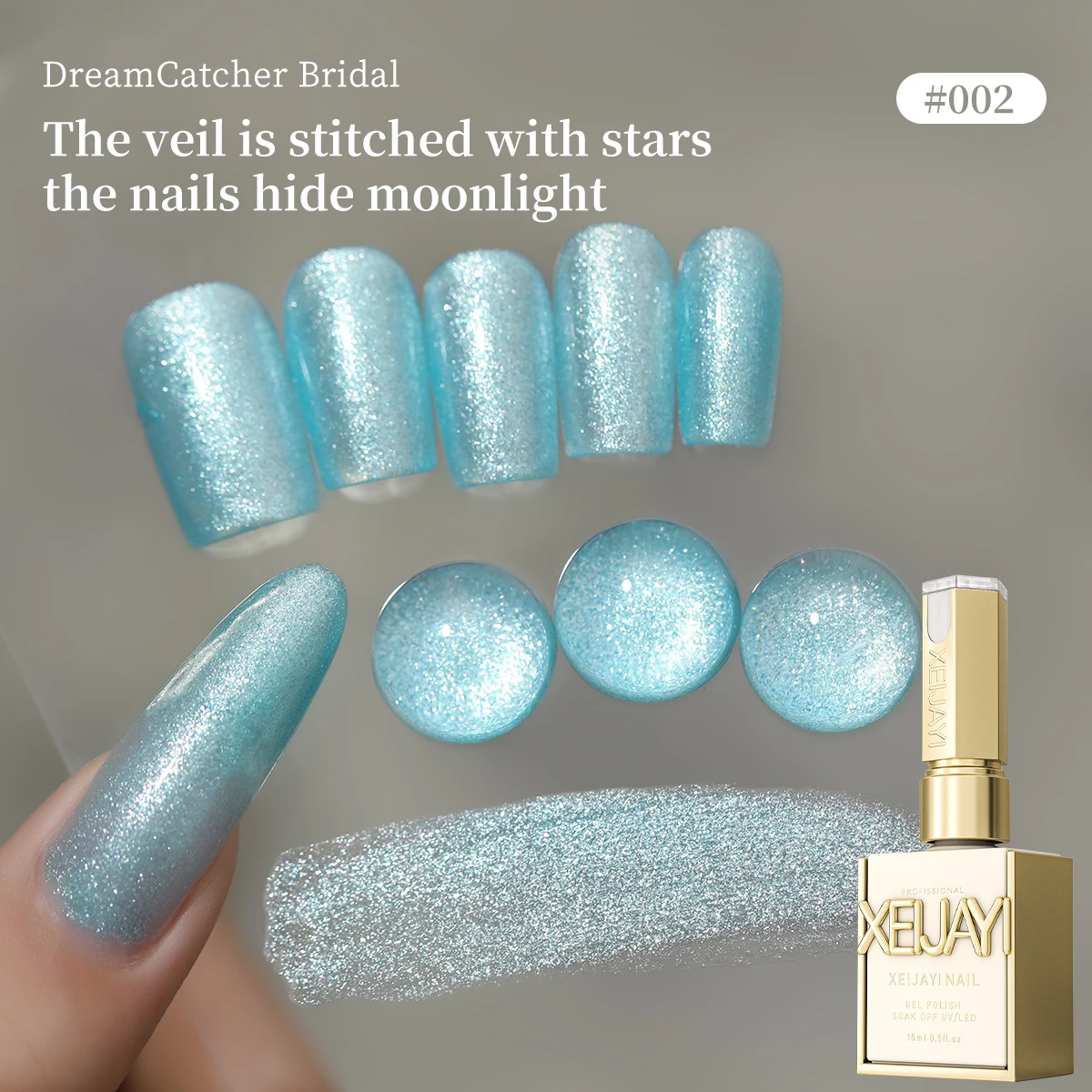 1Pc 15 ミリリットル Huali 妖精ゴールドグリッターカラージェルネイルポリッシュ半永久ネイルアート浸漬 UV LED ネイルサロン DIY ネイルサロンジェル用