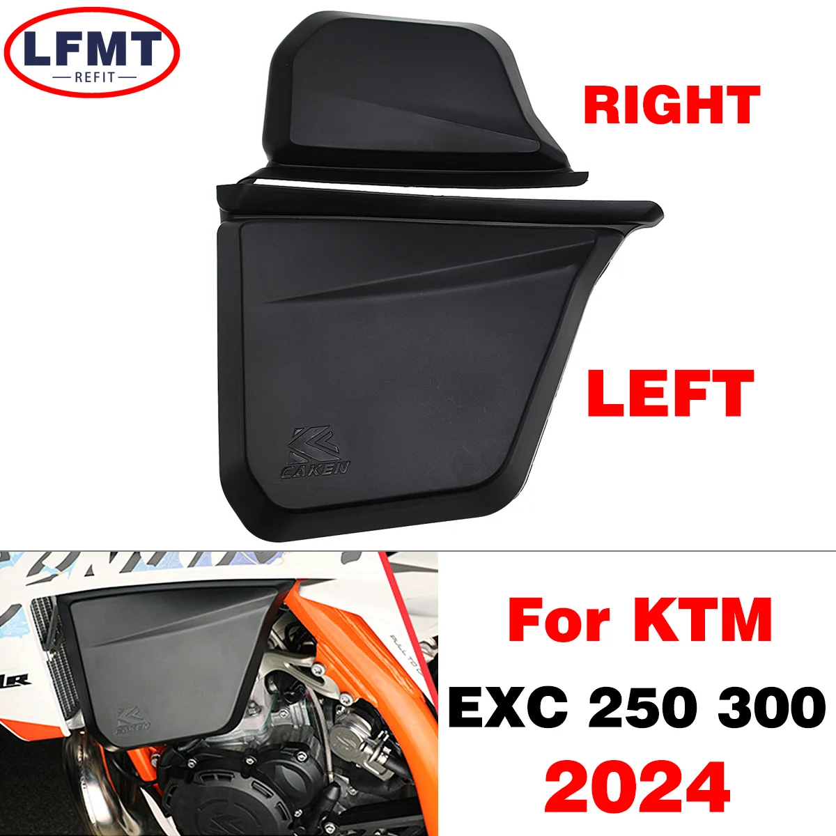 

For KTM EXC 2024 NEW Motorcycle Oil tank left and right protective cover shell XC125 XC250 XC300 EXC150 EXC250 EXC300 SIX DAYS