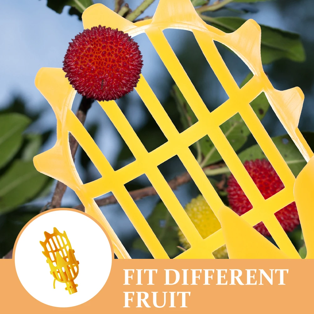 

1pc Fruit Picker Tool Yellow High Reach Durable for Apple Pear Peach Arbutus Easy Pick Nut Harvester Device Garden Supplies