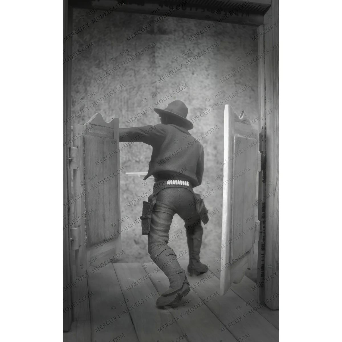 

75mm Resin Unpainted Model Kit, Mexican Cowboy (West Wilderness) Unassembled and Unpainted GK