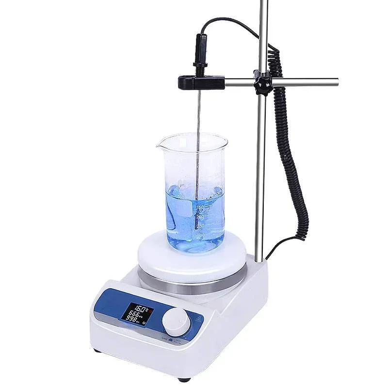 Hot SalesMini Magnetic Heating Mixer Plating Solution Digital Display Stirring Speed Regulation Electrical Stirer Machine