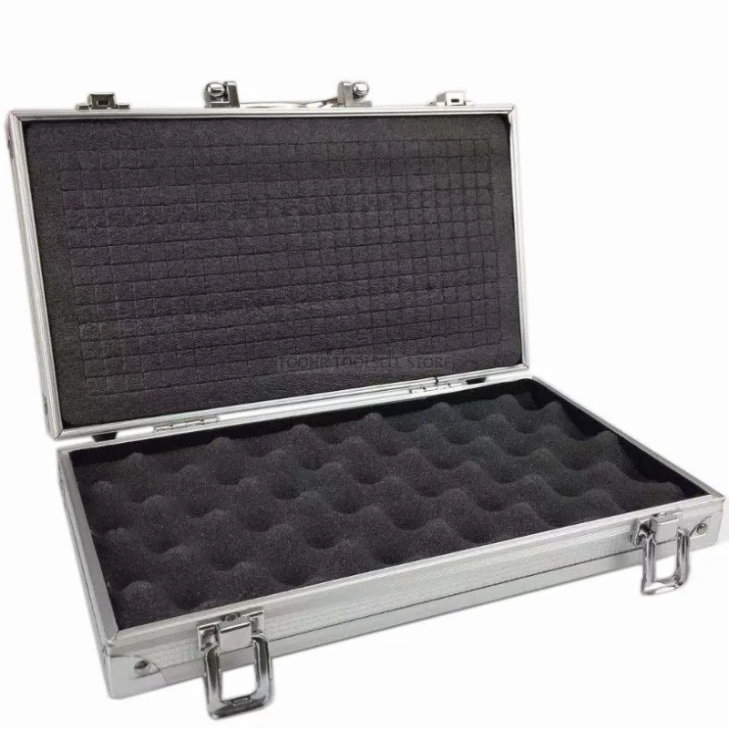 30x17x8cm Portable Aluminum Tool Box Outdoor Safety Equipment Case Instrument Box Suitcase Hardware Storage Box With Sponge