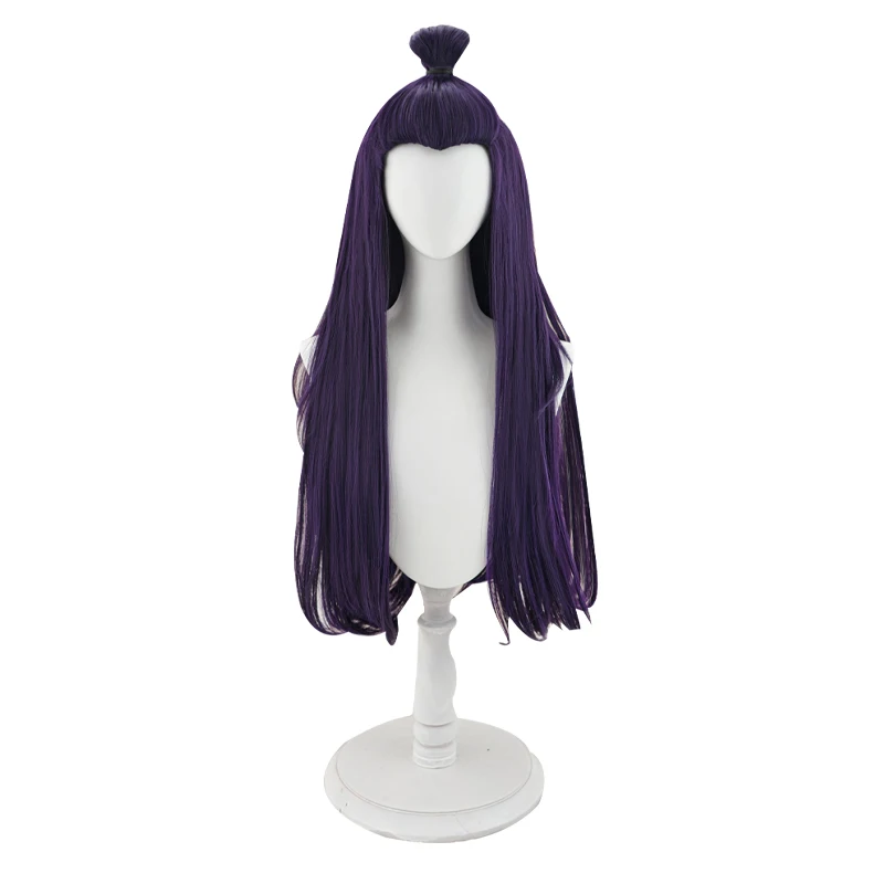 ゲーム LOL 不滅の旅ナミコスプレウィッグダークパープル耐熱人工毛女性ハロウィンパーティーロールプレイアクセサリー