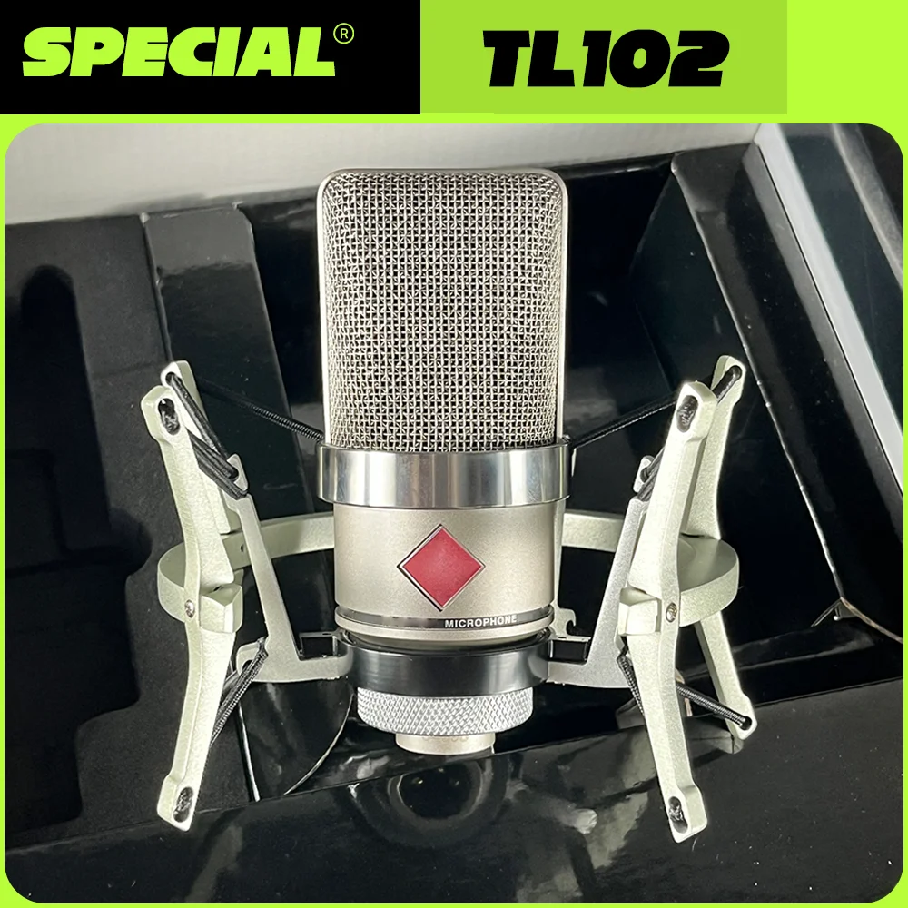 Large Condenser Microphone TML102 Professional Recording Studio Mic for Singing Karaoke Microphone Equipment