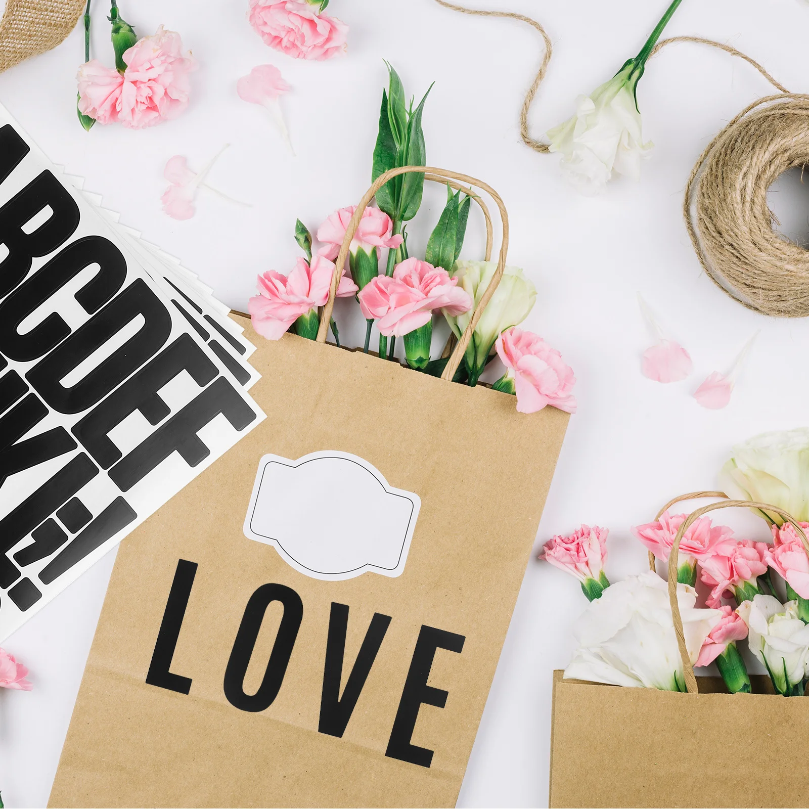 

24 Sheets Letter Number Stickers Large Alphabet Vinyl Stickers for DIY Crafts Bulletin Boards Windows Doors Exterior Mailbox