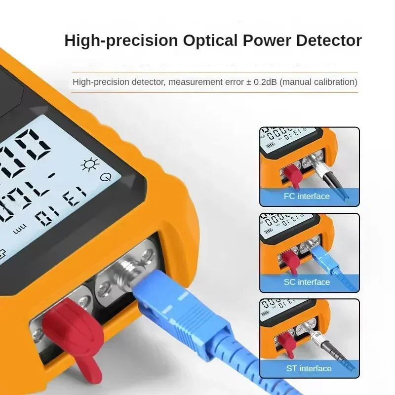 Mini 4 in 1 Optical Power Meter OPM 15mW 20mW Rj45 Cable Tester Integrated Optical Power Meter High Precision Fiber Optic Tester