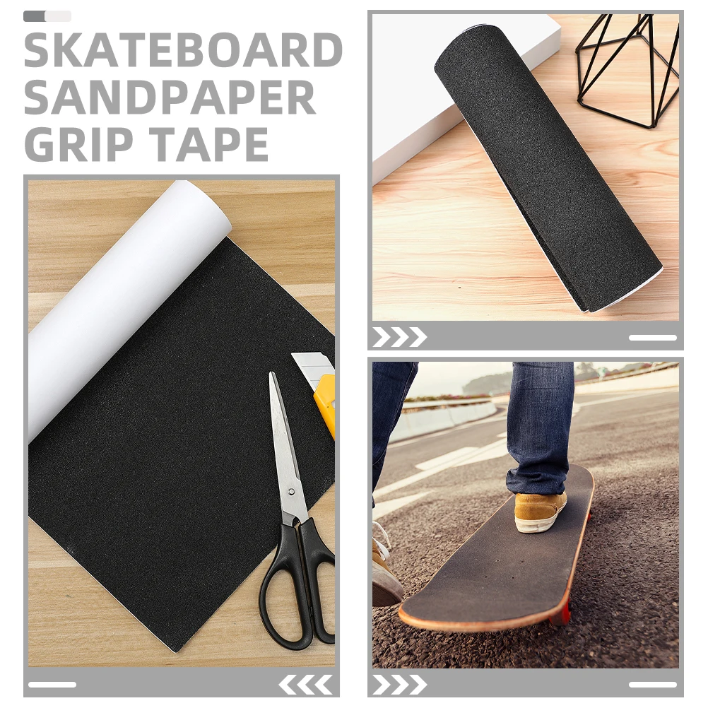 스케이트 보드 사포 테이프 스쿠터 페달 그립 테이프 전기 스티커 채우기 다기능 AntiSlip PVC 내구성 깨끗한