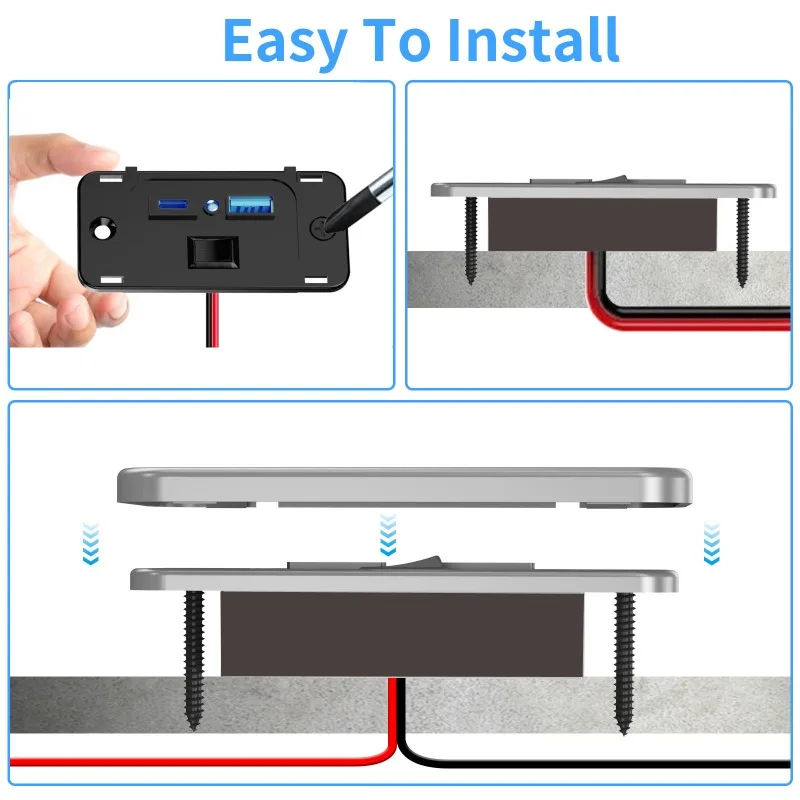 เครื่องชาร์จ USB แบบคู่, อะแดปเตอร์ชาร์จเร็วสำหรับรถบัส RV รถบรรทุก