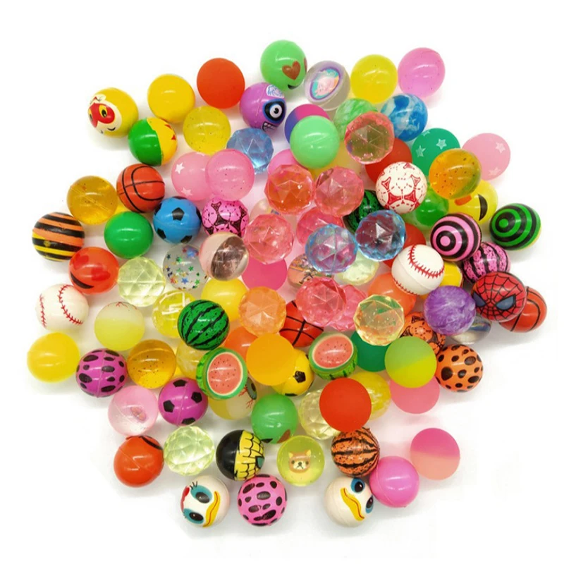 10/20/30 pièces Mini balle gonflable enfants intérieur extérieur balles de saut élastiques jouets balle flottante oeuf torsion Machine jouet pour enfants TMZ