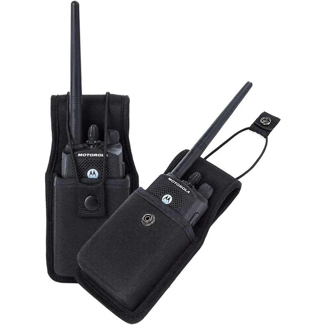 Nylon Tactical Two Way Radio Pouch Holder Holster Universal Walkie Talkie Bag Storage for Motorola Contact Device Police Case