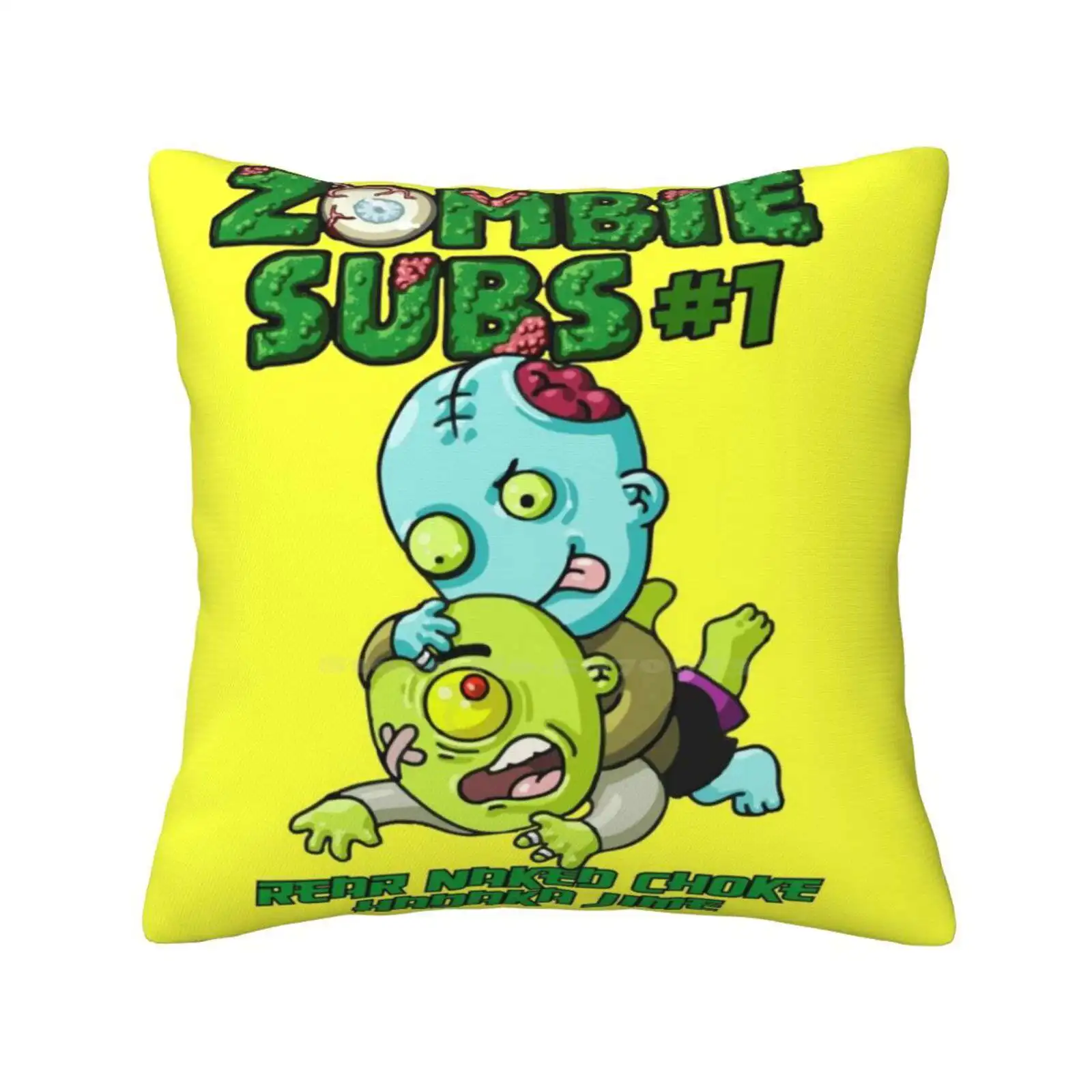 Zombie Subs #1 Soft Comfortable Pillowcase Brazilian Jiu Jitsu Judo Grappling Bjj Sambo Ju Jitsu No Gi Submissions Rear Choke