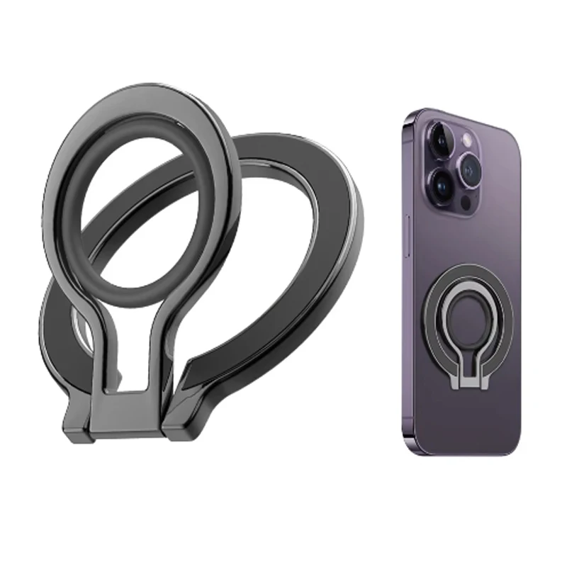 Cincin Jari Ponsel Magnetik Dudukan Magnetik untuk Kumparan Magnet Braket Magnet Kuat Dudukan Rotasi 360 Derajat