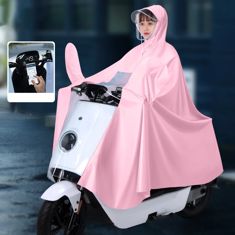 Poncho adulto unissex à prova d'água, poncho de chuva ao ar livre, bicicleta, ebike, motocicleta, scooter, ciclismo, capa de chuva