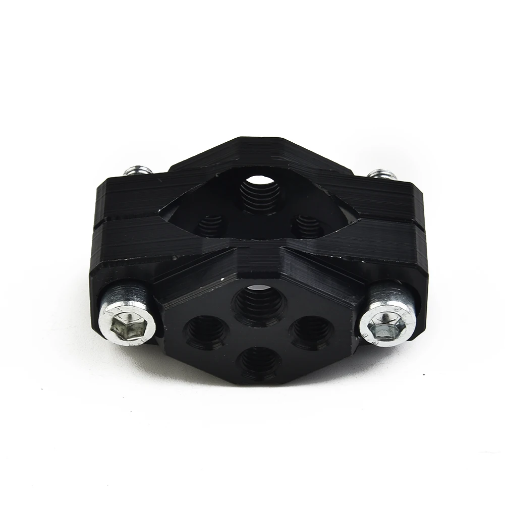 Adaptor Handlebar Bracket 1pcs Accessories Aluminum Alloy Black Bumper Holder Parts Replacement Motorcycle Hight Quality